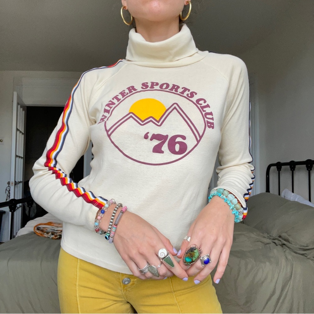 Free People Vintage 70s inspired turtle neck